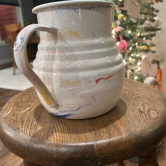 Hazel Mazel Splatter Enamel Pitcher, NEW - Picture 2 of 4